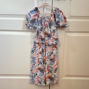 Vince Camuto Kids Matching Set - Multicolor Tropical Print